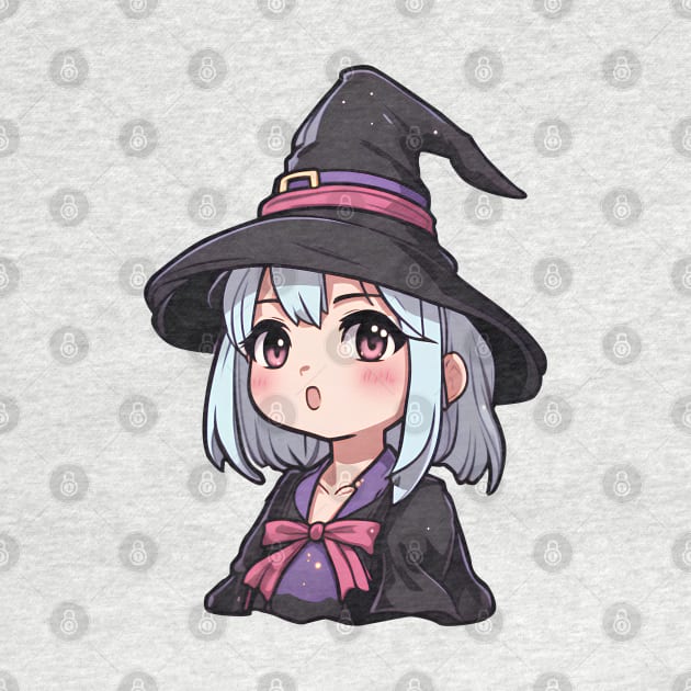 Anime girl witch halloween by InkPulse